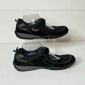 Croft & Barrow Mary Jane Black Flats Womens 8.5M Hook & Loop Closure Shoes